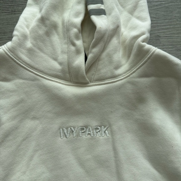 IVY PARK Adidas Cream Hoodie and Shorts Set teen girls like new - Picture 2 of 6